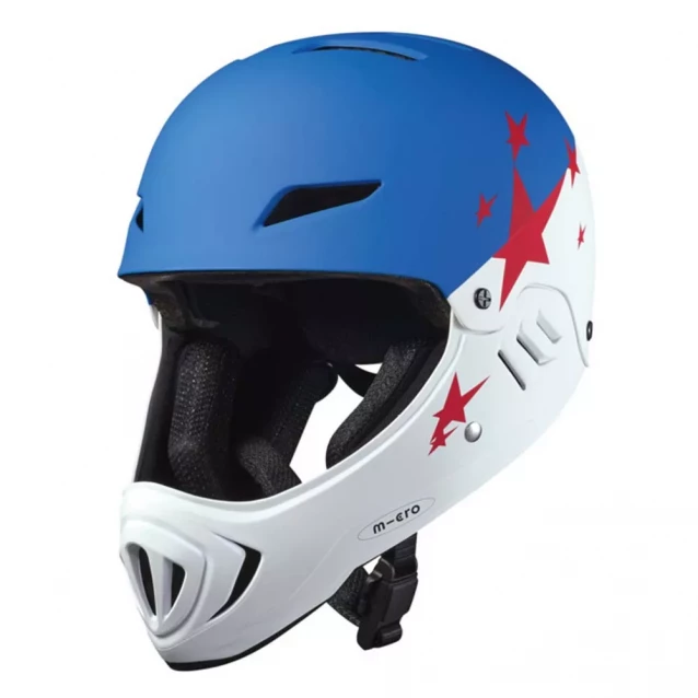 Защитный гоночный шлем Micro размер S бело-голубой (AC2132BX) - 1