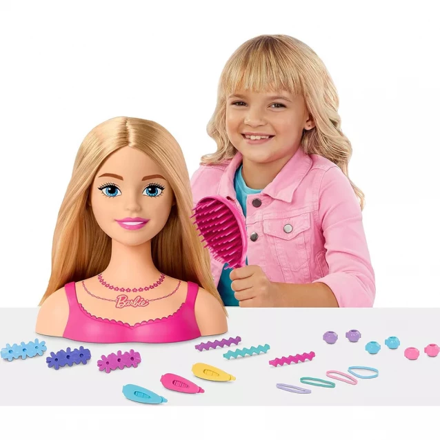Лялька-манекен для зачісок Barbie Класика (HMD88) - 6
