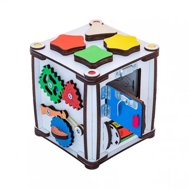 Бизиборд-куб GoodPlay развивающий 17х17х18 с подсветкой (К005) - 2