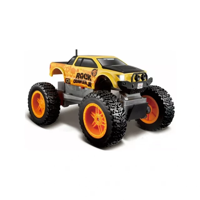 MAISTO TECH Автомодель на р/к Rock Crawler Jr. батарейки в компл. , желто-черный 81162 yellow/black - 1