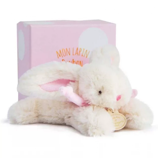 М'яка іграшка Doudou Кролик Цукерка 16 см рожевий (DC3375) - 1