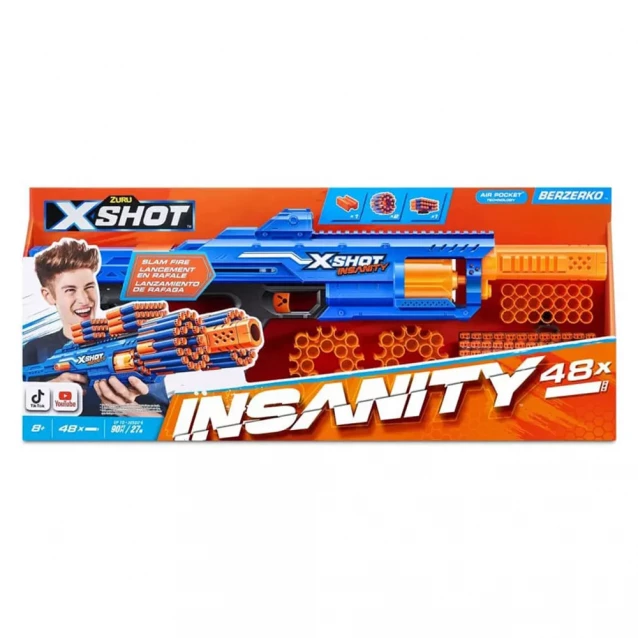 Бластер X-Shot Insanity Berzerko 8 Shot (36610R) - 4