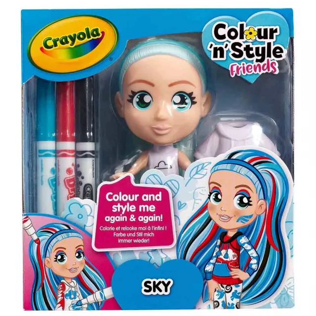 CRAYOLA Colour n Style Набір для творчості "Стильні дівчата" Скай 918938.005 - 1