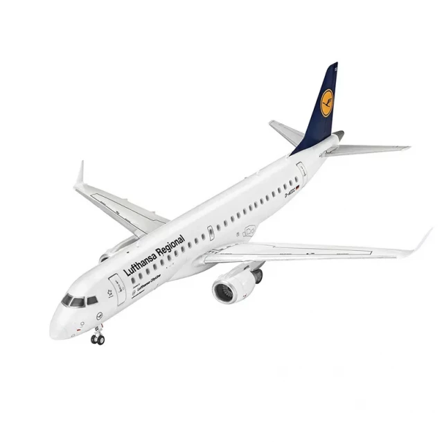 3-й уровень.Model Set Самолет Embraer 190 'Lufthansa';1:144;10+ - 1
