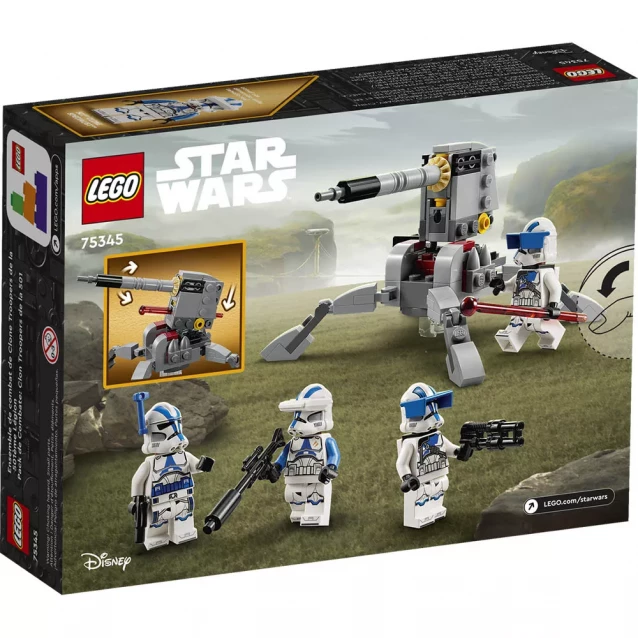 Конструктор LEGO Star Wars Бойовий пакет Війни Клонів (75345) - 2
