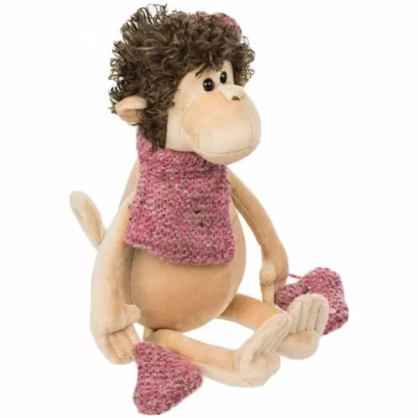 ORANGE Мягкая игрушка обезьяна с манишкой и в перчатках, 30 см - 3