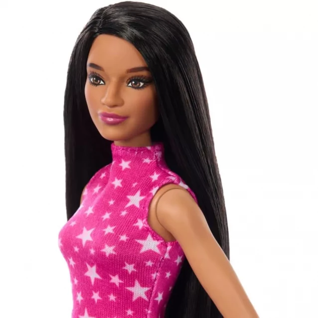 Кукла Barbie Модница в розовом топе со звездным принтом (HRH13) - 3