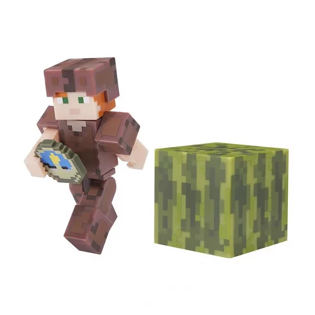 Коллекционная фигурка Minecraft Alex in Leather Armor серия 4 - 6