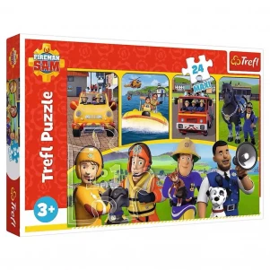 Пазлы Trefl Maxi Пожарный Сэм Вместе мы команда 24 эл (14356) детская игрушка
