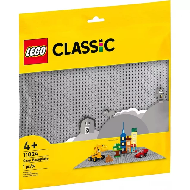 Конструктор LEGO Classic Базовая пластина серого цвета (11024) - 1