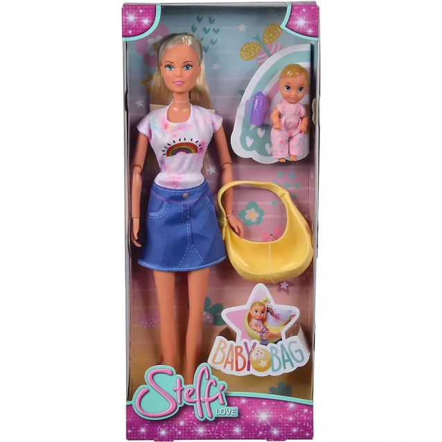 Лялька Steffi & Evi Штеффі з малюком у слінгу (5733538) - 3