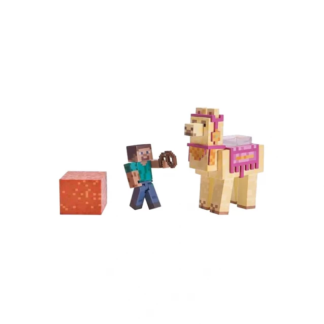 Коллекционная фигурка Minecraft Steve with Llama серия 4, набор 2 шт. - 2