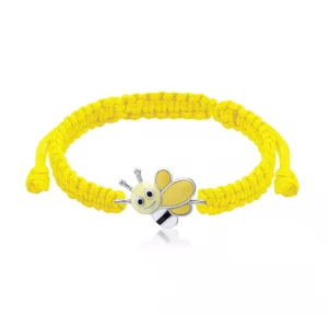 UMA&UMI Браслет плетений Весела бджілка Жовтий Ювелірні прикраси