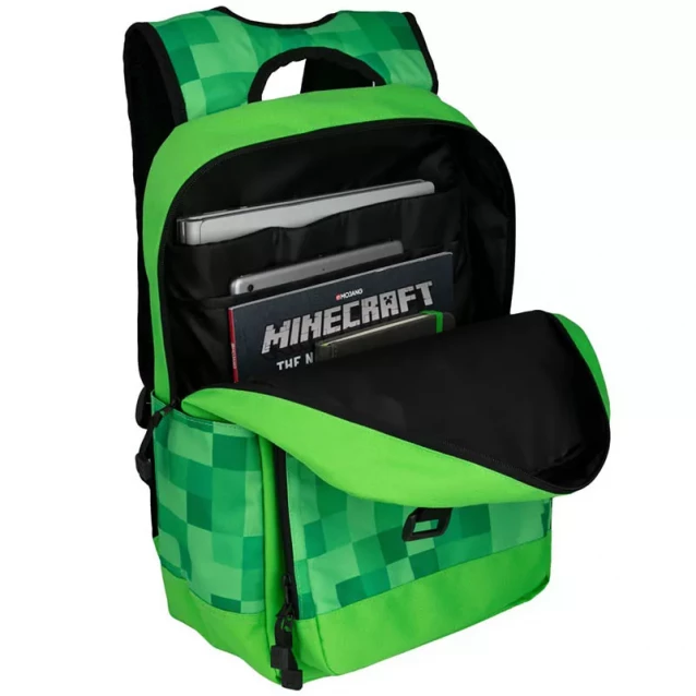 JINX Рюкзак Minecraft 17“ Miner’s Society Backpack Green - 2