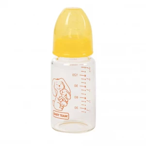 Пляшечка для годування Baby Team скляна 150 мл, 0+ (1210) для малюків