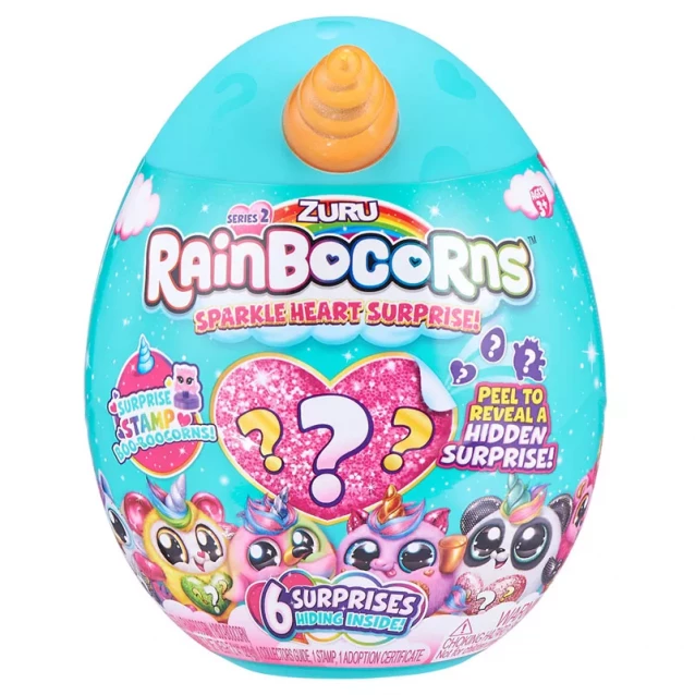 М'яка іграшка-сюрприз Rainbocorn-B (серія Sparkle Heart Surprise 2), арт. 9214B - 1