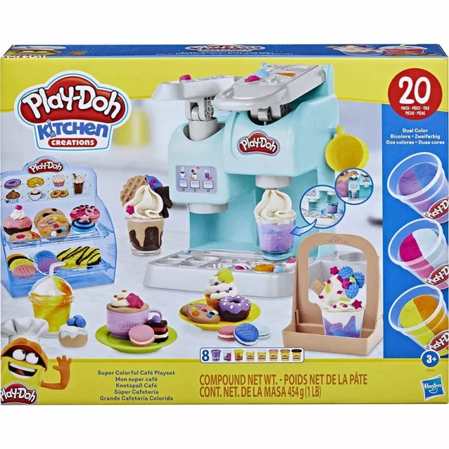 Набор для творчества с пластилином Play-doh Разноцветное кафе (F5836) - 1