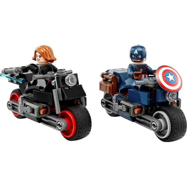Конструктор LEGO Marvel Черная Вдова и Капитан Америка на мотоциклах (76260) - 3
