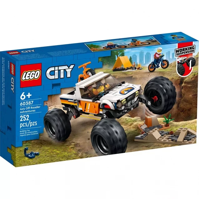 Конструктор LEGO City Пригоди на позашляховику 4x4 (60387) - 1