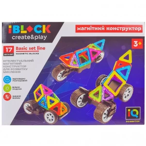 Конструктор магнітний Iblock 17 дет (PL-921-260) дитяча іграшка