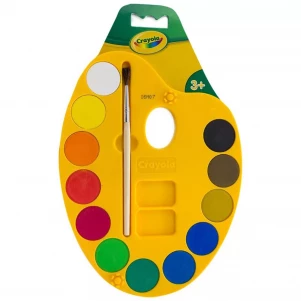 Фарби акварельні Crayola з пензликом 12 кольорів (53-8434) дитяча іграшка