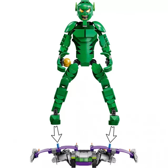 Конструктор LEGO Marvel Фигурка Зеленого гоблина для сборки (76284) - 5
