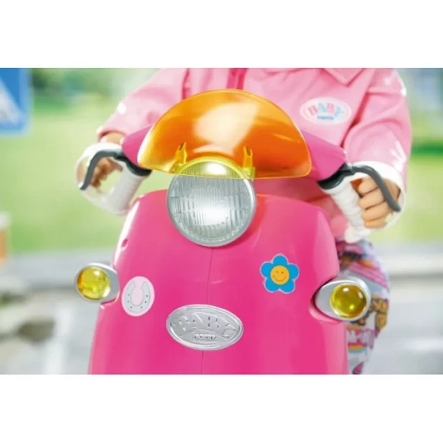 ZAPF Радиоуправляемый скутер для куклы BABY BORN (свет) - 6