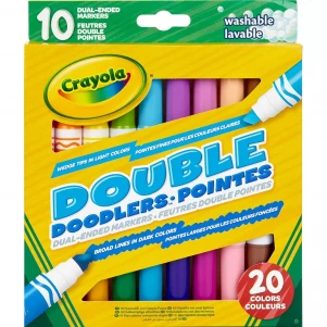 Набір двосторонніх фломастерів (washable), 10 шт дитяча іграшка
