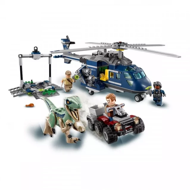 Конструктор LEGO Jurassic World Конструктор Переслідування На Вертольоті Блу (75928) - 3