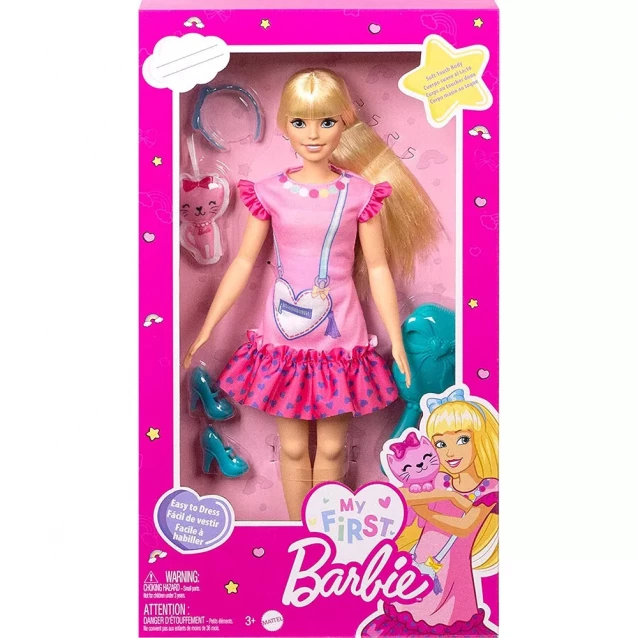 Лялька Barbie My First Білявка з кошеням (HLL19) - 2