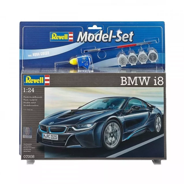 REVELL Model Set Автомобиль BMW i8;1:24;10+ 4 ур - 1