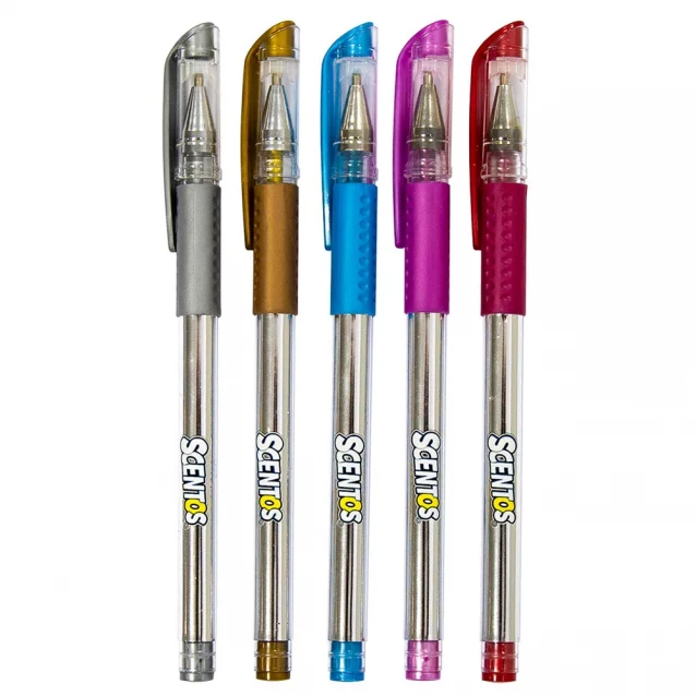 Набір ароматних гелевих ручок Scentos Металічне сяйво 5 кольорів (12265) - 2