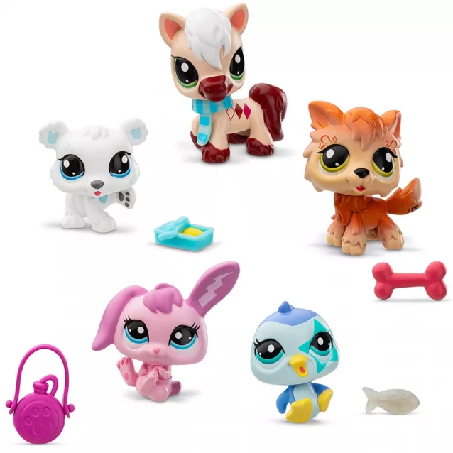 Набір фігурок Littlest PetShop Зимові пригоди 5в1 (00573) - 2