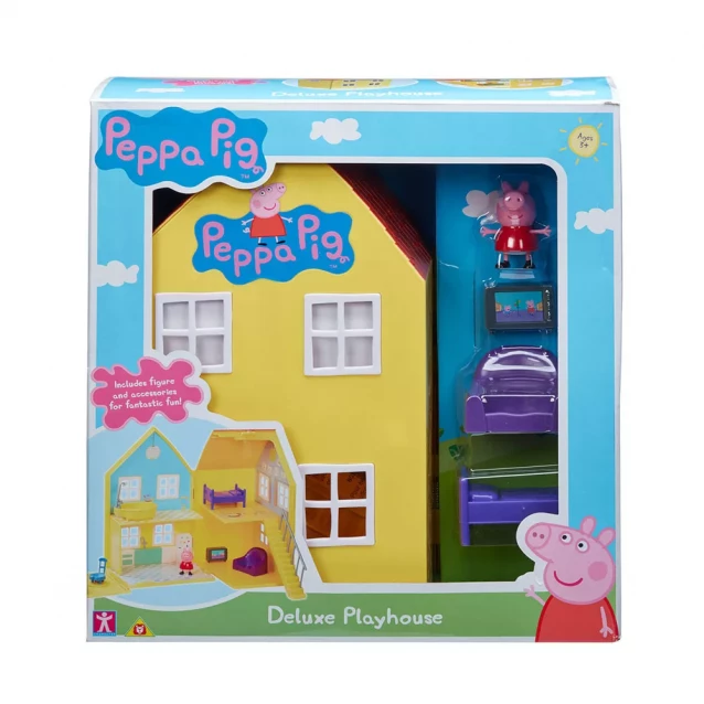 PEPPA Игровой набор Peppa - ДОМ ПЕППИ ДЕЛЮКС (домик с мебелью, фигурка Пеппи) - 3