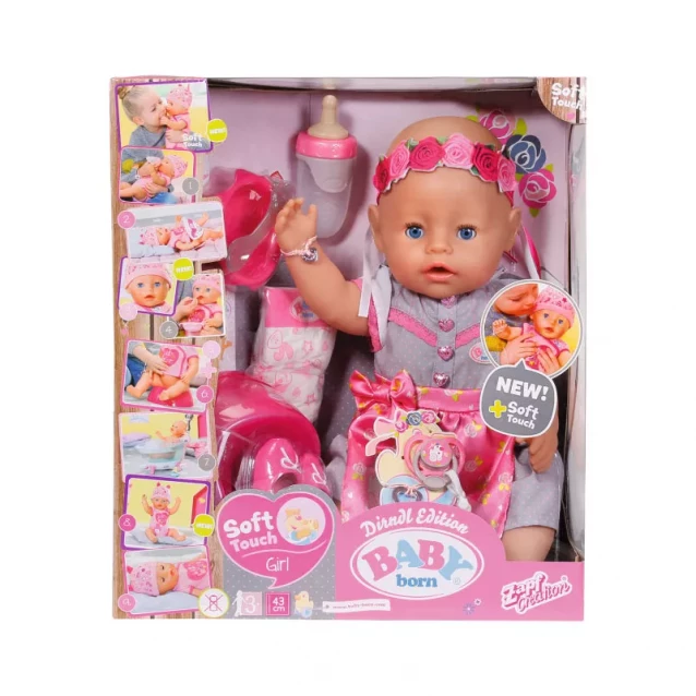 ZAPF кукла BABY BORN серии нежные объятия-Чепурная малышка (43 cm, с аксессуарами) - 5