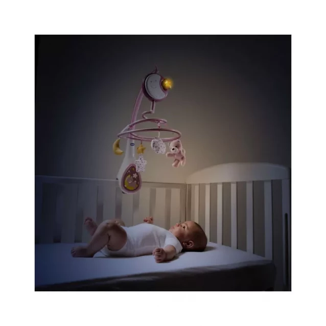 Іграшка на ліжко "Підвісна карусель NEXT2DREAMS", кол.рожевий - 3