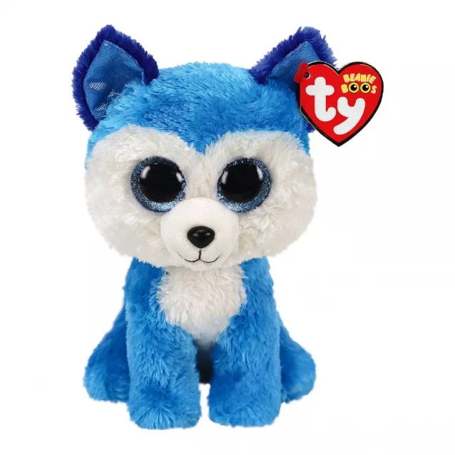 М'яка іграшка TY Beanie Boo's Блакитний хаскі Prince 15 см (36310) - 1
