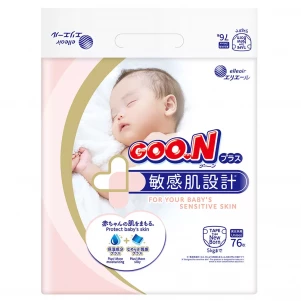 Підгузки Goo.N Plus Розмір NB, до 5 кг 76 од (21000626) для малюків