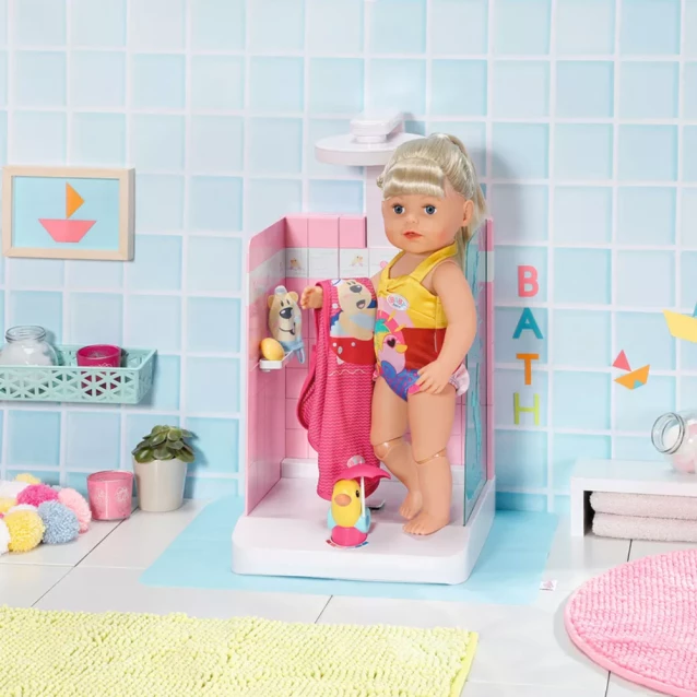 Zapf Автоматична душова кабінка для ляльки BABY BORN - КУПАЄМОСЯ З КАЧЕЧКОЮ 830604 - 5