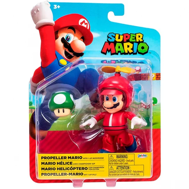 Фігурка з артикуляцією Super Mario Пропелер Маріо 10 см (40827i) - 1