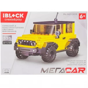 Конструктор Iblock Машинка (PL-921-305) дитяча іграшка