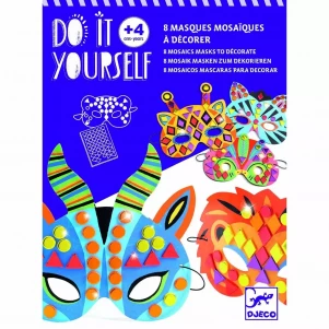 Набір масок DJECO Зроби сам Тварини з мозаїкою (DJ07900) дитяча іграшка