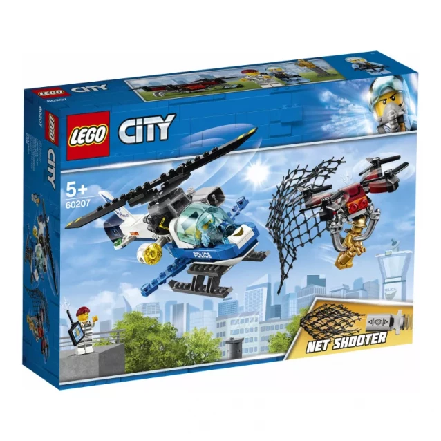 Конструктор LEGO City Повітряна Поліція: Переслідування З Дроном (60207) - 1