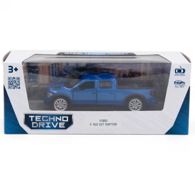 Автомодель TechnoDrive Ford F-150 SVT Raptor синя (250263) - 11