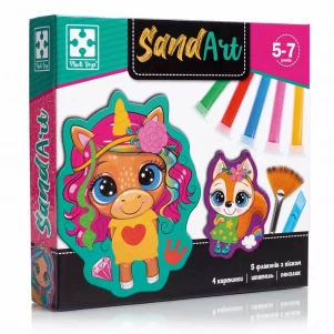 Набор для творчества Vladi-Toys Sand Art Веселые друзья (VT4501-01) детская игрушка