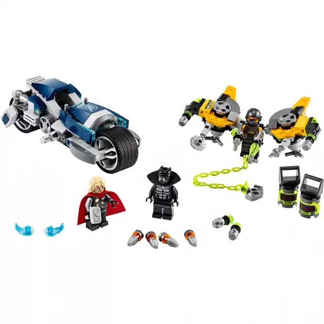 Конструктор LEGO Super Heroes Marvel Атака на скоростном мотоцикле (76142) - 3