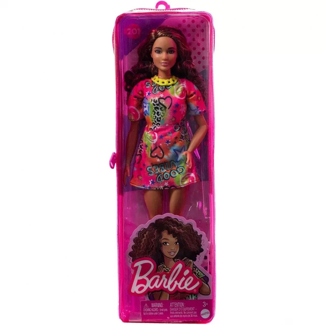 Кукла Barbie Модница в ярком платье-футболке (HJT00) - 2