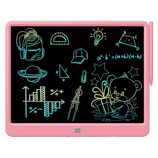 Планшет графічний для малювання Lunatik LCD екран 15" рожевий (1136797) - 1