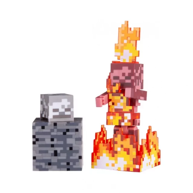 Коллекционная фигурка Minecraft Skeleton on Fire серия 4 - 1