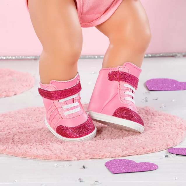 Взуття для ляльки Baby Born Рожеві кеди 43 см (833889) - 3